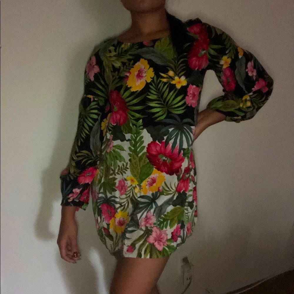 Farm Rio - Flora Mini Shift Dress - Size Small